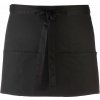 Premier PR 155 Krátka zástera do pása s vreckom black