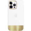 AppleKing ochranné s pokovenou spodnou časťou iPhone 13 Pro Max - biele
