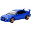 Subaru Impreza WRX STI 1992-2000 kovový model hračka na batérie svetla zvuk 1:32 Modrá Subaru Impreza WRX STI 1992-2000 kovový model hračka na batérie svetla zvuk 1:32 Modrá