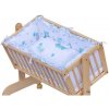 Scarlett súprava do kolísky Pupis modrá (6-dielová súprava textilu do kolísky) Scarlett súprava do kolísky Pupis modrá (6-dielová súprava textilu do kolísky)