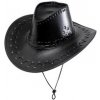 Čierny kovbojský klobúk
