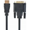 GEMBIRD HDMI - DVI 3 m kábel (M/M, DVI-D, Single Link, pozlátené kontakty, tienený) CC-HDMI-DVI-10 Gembird GEMBIRD HDMI - DVI 3 m kábel (M/M, DVI-D, Single Link, pozlátené kontakty, tienený) CC-HDMI-DVI-10 Gembird