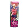 Mattel Červené tričko pre bábiku Barbie s futbalovým motívom