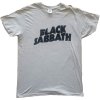 Tričko Black Sabbath - Black Wavy Logo, Unisex,Šedá,XL Tričko Black Sabbath - Black Wavy Logo, Unisex,Šedá,XL