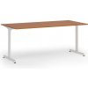 Kancelársky stôl PRIMO BETA, 180x90 cm, biela podnož, čerešňa Kancelársky stôl PRIMO BETA, 180x90 cm, biela podnož, čerešňa