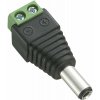 Conexpro DC napájecí konektor zástrčka 2.1x5.5 mm se svorkovnicí Conexpro DC napájecí konektor zástrčka 2.1x5.5 mm se svorkovnicí