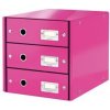 Leitz Click&Store box 3 zásuvky metalický ružový Leitz Click&Store box 3 zásuvky metalický ružový