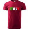 Italy Nápis - Klasické pánske tričko vyššej gramáže - 3XL ( Marlboro červená ) Italy Nápis - Klasické pánske tričko vyššej gramáže - 3XL ( Marlboro červená )