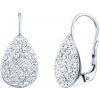 Silvego Strieborné náušnice kvapky so Swarovski® Crystals číre SILVEGOB36019w Silvego Strieborné náušnice kvapky so Swarovski® Crystals číre SILVEGOB36019w