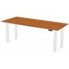 DELSO Elektrický výškovo nastaviteľný stôl ROCKSTER - 80 cm, 180 cm, Čerešňa, Biela DELSO Elektrický výškovo nastaviteľný stôl ROCKSTER - 80 cm, 180 cm, Čerešňa, Biela
