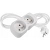 Predlžovací Kábel do zásuvky Emos 1,4 m, 2 ks zásuviek, biely Predlžovací Kábel do zásuvky Emos 1,4 m, 2 ks zásuviek, biely