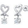 Silvego Strieborné náušničky Srdce so Swarovski® Zirconia JJJE0387 Silvego Strieborné náušničky Srdce so Swarovski® Zirconia JJJE0387