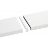 Spojka pre vnútorné plastové parapety - priama - biela Spojka pre vnútorné plastové parapety - priama - biela