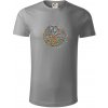 Yin & Yang strom - zima, leto - Tričko z organickej bavlny - 2XL ( Starostrieborná ) Yin & Yang strom - zima, leto - Tričko z organickej bavlny - 2XL ( Starostrieborná )