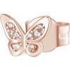 Rosato Bronzová single náušnica so zirkónmi Motýľ Storie RZO052 Rosato Bronzová single náušnica so zirkónmi Motýľ Storie RZO052