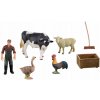 Sada figúrok FARMA krava sliepka ovca hus Sada figúrok FARMA krava sliepka ovca hus
