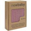 Bambusová pletená deka New Baby 100x80 cm pink