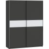 Wilsondo Šatníková skriňa Berno 150 - grafit / biela Wilsondo Šatníková skriňa Berno 150 - grafit / biela