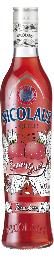 St. Nicolaus liqueur STRAWBERRY 15% 0,5 l (čistá fľaša)