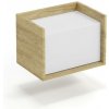 Halmar MOBIUS NÍSKA SKRINKA 1D korpus: hikora prírodná, dvere - biela alpská Halmar MOBIUS NÍSKA SKRINKA 1D korpus: hikora prírodná, dvere - biela alpská