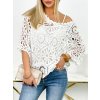Fashionweek Bavlnená krajková blúzka boho UB-ACARIO Farba: Biela, Veľkosť: Universal Fashionweek Bavlnená krajková blúzka boho UB-ACARIO Farba: Biela, Veľkosť: Universal