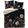Detexpol obliečky 3D Kvety na čiernom micro Polyester mikrovlákno 220x200 2x70x80
