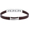 Trussardi Pánsky náramok z hnedej kože T-Leather TJAXZ07