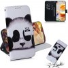 Peňaženkové kožené puzdro na LG K61 - Panda Peňaženkové kožené puzdro na LG K61 - Panda