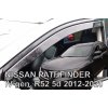 Deflektory Heko Nissan Pathfinder 2012 - 2020 predné + zadné