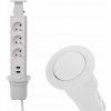 Elektrická zásuvka s USB, do dosky stola Design Light biela Elektrická zásuvka s USB, do dosky stola Design Light biela