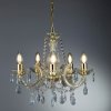 Searchlight - 699-5 Marie Therese - krištáľový luster 5-ramenný - mosadz Searchlight - 699-5 Marie Therese - krištáľový luster 5-ramenný - mosadz