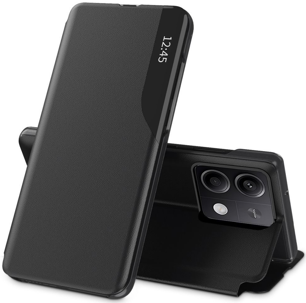 Tech-Protect Eco Leather View Case Xiaomi Redmi Note 13 Pro 5G / Poco X6 5G čierne