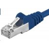 PREMIUMCORD Patch kábel CAT6a S-FTP, RJ45-RJ45, AWG 26/7 1,5m modrý sp6asftp015B