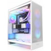 NZXT skříň H7 Flow RGB edition / ATX / 3x 140 mm fan / USB-C / 2x USB / prosklená bočnice / mesh panel / RGB / bílá CM-H72FW-R1 NZXT skříň H7 Flow RGB edition / ATX / 3x 140 mm fan / USB-C / 2x USB / prosklená bočnice / mesh panel / RGB / bílá CM-H72FW-R1