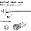 Longus Lanko brzdové ROAD 1,2x2000 mm /100ks Longus Lanko brzdové ROAD 1,2x2000 mm /100ks