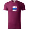 Turistická značka - modrá - Tričko z organickej bavlny - 2XL ( Fuchsiová ) Turistická značka - modrá - Tričko z organickej bavlny - 2XL ( Fuchsiová )