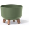 PROSPERPLAST Kvetináč GRACIA STANDARD 23,5 cm zemito zelený PROSPERPLAST Kvetináč GRACIA STANDARD 23,5 cm zemito zelený