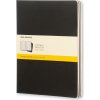 Moleskine Zošity Cahier tvrdé dosky B5 štvorčekový 3 ks čierny