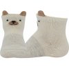 Dojčenské protišmykové ponožky Mišánek bledošedá
