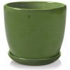 Kvetináč AMSTERDAM s miskou 15cm zelený Kvetináč AMSTERDAM s miskou 15cm zelený