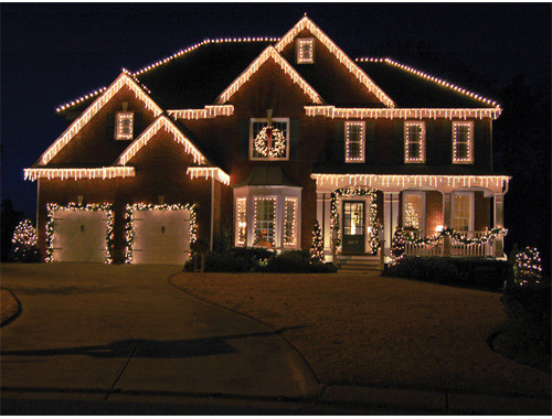 MKSTOR Osvetlenie domu LED cencúle 40ks biele + diaľkové ovládanie