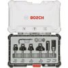 Sada fréz na hrany a hrany, stopka 8 mm, 6 kusov Bosch Accessories 2607017469