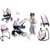 Set kočík trojkombinácia Puschair Pink Maxi Cosi&Quinny Smoby s jedálenskou stoličkou hojdačkou a autosedačkou Set kočík trojkombinácia Puschair Pink Maxi Cosi&Quinny Smoby s jedálenskou stoličkou hojdačkou a autosedačkou