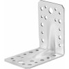 Spojovací uholník s výstužným rebrom ušľachtilá oceľ 90 mm x 90 mm x 65 mm Spojovací uholník s výstužným rebrom ušľachtilá oceľ 90 mm x 90 mm x 65 mm