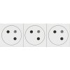 Trojzásuvka 2P+T/16A/250V 6M (45°) clonky zarovnaná (PS) biela Mosaic (Legrand) Trojzásuvka 2P+T/16A/250V 6M (45°) clonky zarovnaná (PS) biela Mosaic (Legrand)
