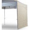 TENTino bočná plachta 300 gsm - 4 m na 4x4 m / 4x6.4 m / 4x8 m 5A - ŠEDÁ / GREY