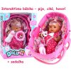 JOKO Interaktívna bábika, pije, ciká, hovorí, smeje sa, plače + autosedačka JOKO Interaktívna bábika, pije, ciká, hovorí, smeje sa, plače + autosedačka