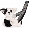 Plyšový crossbody vak psík Bag Dog Black & White Doudou et Compagnie s popruhom čierno-biely 30 cm od 24 mes Plyšový crossbody vak psík Bag Dog Black & White Doudou et Compagnie s popruhom čierno-biely 30 cm od 24 mes