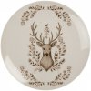 Clayre & Eef Porcelánový dezertný tanierik s jeleňom Gentle Wilderness 20 x 2 cm