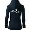 Evolúcia potápanie - Mikina dámska trendy zipper s kapucňou - 2XL ( Tmavomodrá (takmer čierna) ) Evolúcia potápanie - Mikina dámska trendy zipper s kapucňou - 2XL ( Tmavomodrá (takmer čierna) )